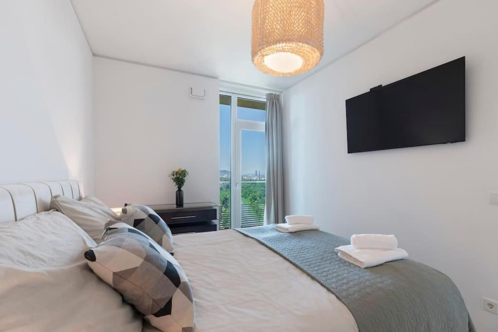 Design Apartment With Amazing View Over Wien Exterior foto